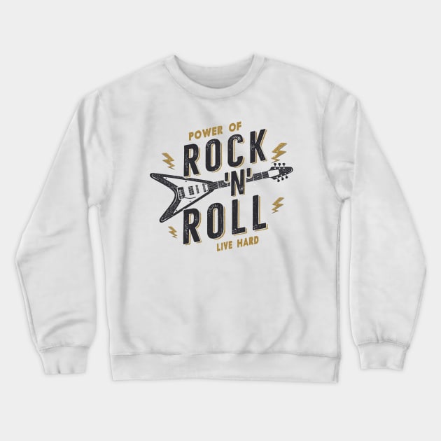 Rock and Roll Crewneck Sweatshirt by p308nx